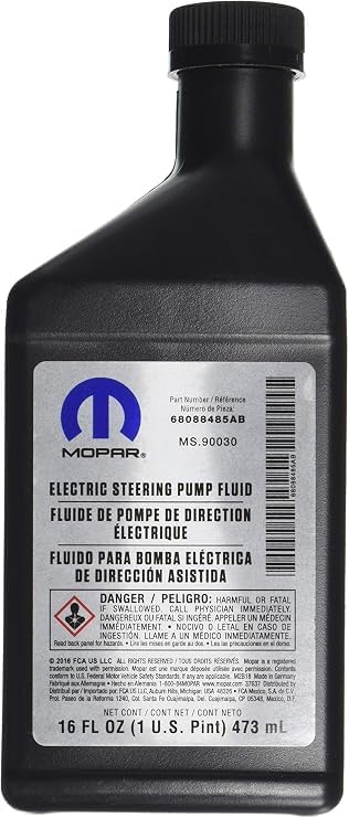 Genuine Chrysler (68088485AA) Power Steering Fluid
