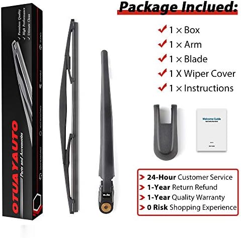 OTUAYAUTO Rear Wiper Arm Blade Set Replacement for Acura RDX 2007-2018