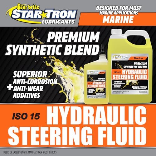 STAR BRITE Hydraulic Steering Fluid, Synthetic Blend, ISO 15, Marine-Grade