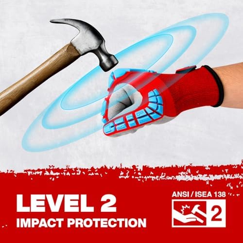 Safety Work Gloves for Men Women,Impact Work Gloves