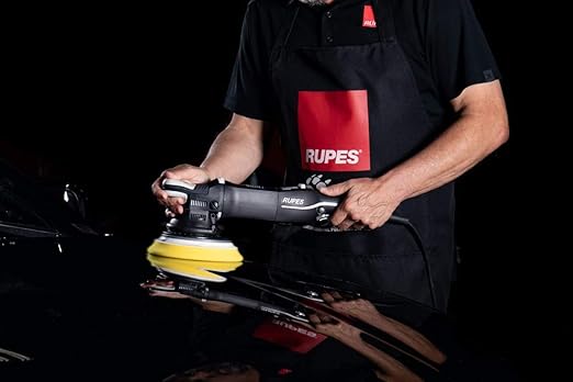 RUPES 100mm Yellow D-A Fine Dual Action Wool Polishing Pads (Pack of 2) | Ideal for Paint Correction & Gloss Enhancement | Improves Cutting Performance | Compatible with 4" Backing Plate