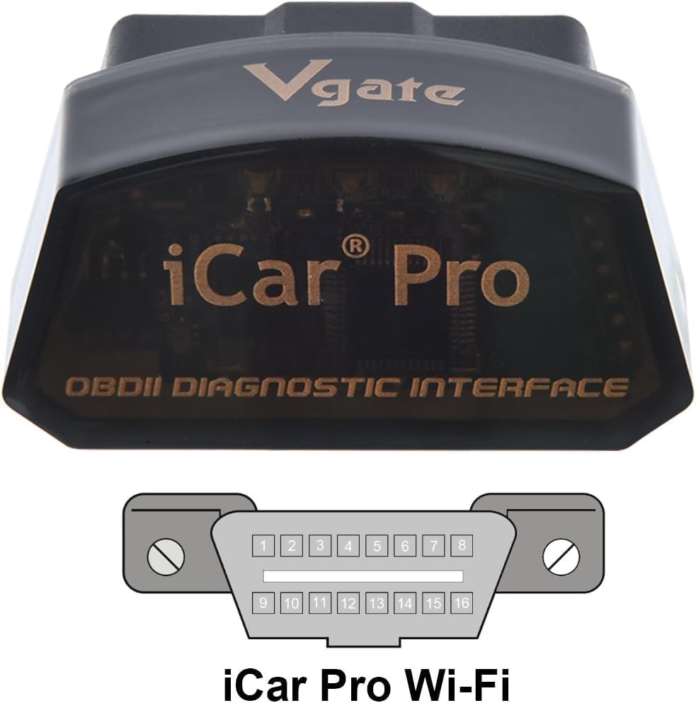 Vgate iCar Pro Wi-Fi OBD2 Scanner Scan Tools OBDII Car Diagnostic Tool Code Reader Fault Check Engine Light for iOS/Android