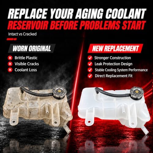 603-056 Coolant Reservoir Tank with Cap for Chrysler 300 2005-2010