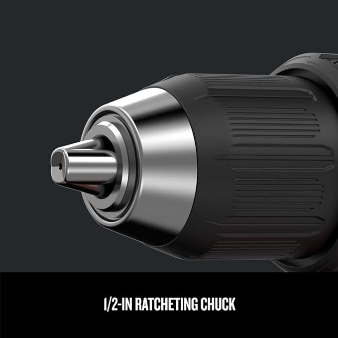 CRAFTSMAN V20 Cordless Drill/Driver Kit, 1/2 inch, Battery and Charger Included (CMCD710C2)