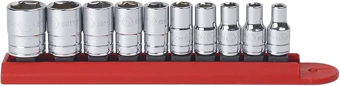 GEARWRENCH 10 Pc. 1/4" Drive 6 Pt. Standard Socket Set, SAE - 80303