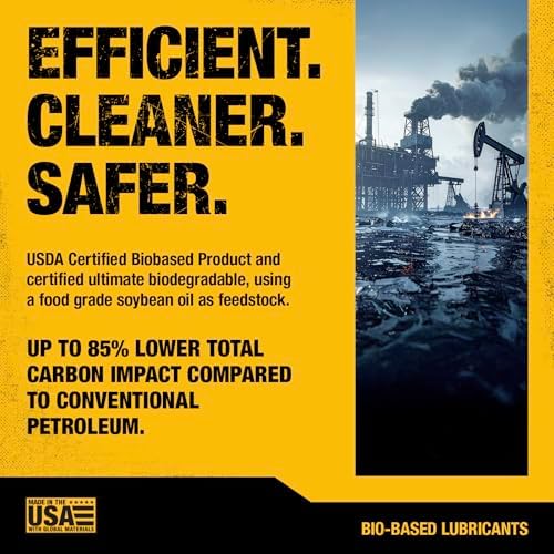 DEWALT Biosynthetic Lithium Complex #2 Grease - USDA Certified Industrial Grade CV Joint & Wheel Bearing Grease for High-Load, High-Temp Use in Construction, Agriculture - 14 oz