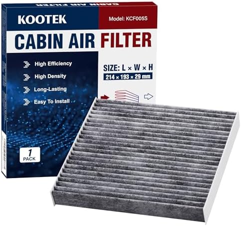 Kootek Cabin Air Filter with Activated Carbon, Fits CP285, CF10285