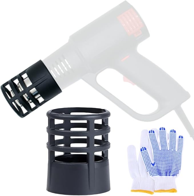 Heat Gun Protective Cover, Hot Air Machines Protective Cover, Heat Gun Nozzle Heat Protection Device, Hot Air Gun Accessories for Most Heat Gun