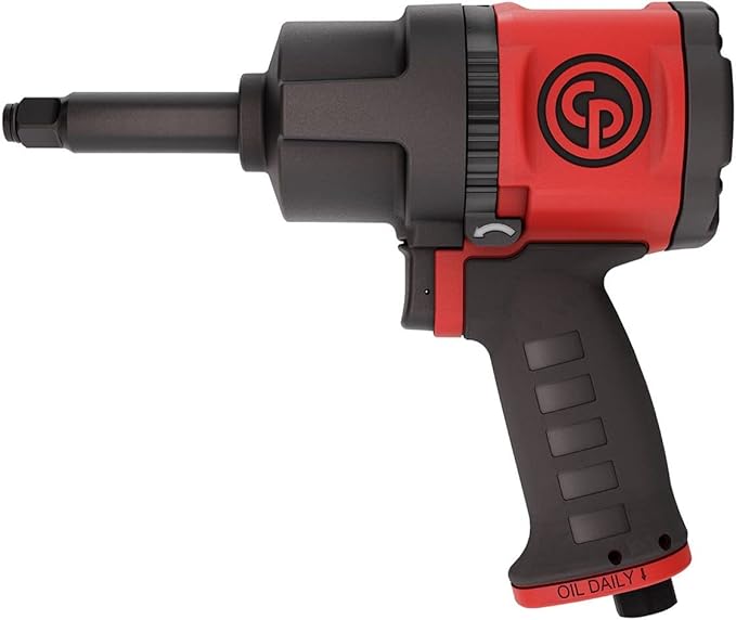 Chicago Pneumatic CP7748-2 Air Impact Wrench, 2 Inch Ext Anvil, Composite Housing, Twin Hammer, Max Torque 959 ft.lbf/1300 Nm, 7000 RPM