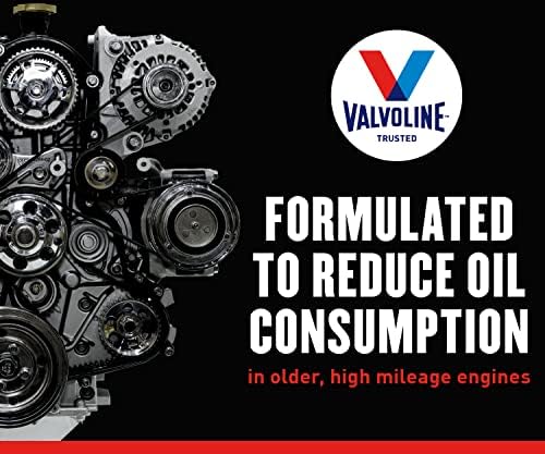 Valvoline High Mileage 150K with Maxlife Plus Technology Motor Oil SAE 10W-30 1 QT, Case of 6