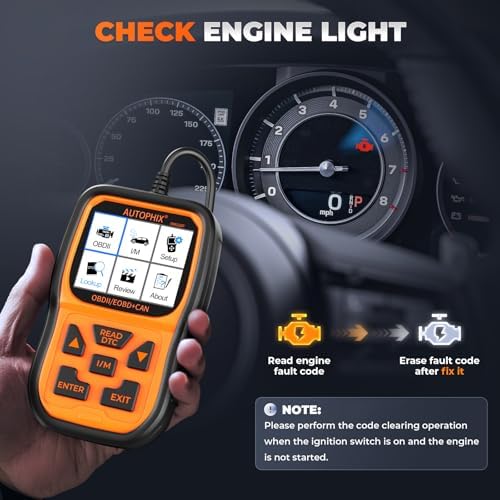 AUTOPHIX OM126P OBD2 Scanner, Check Engine Light Code Reader for OBD2 Cars