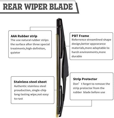 Rear Wiper Arm Blade for Hyundai Santa Fe 2013-2017,Kia Sedona 15-21
