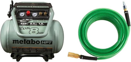 Metabo HPT Air Compressor (THE TANK™ 8-Gal) w/ 50' Air Hose