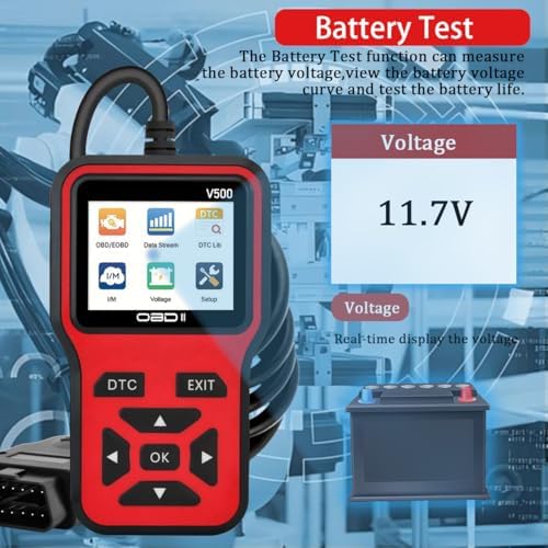 OBD2 Scanner Diagnostic Tool - Check Engine Light Code Scanner Tool with Reset, DTC, Data Stream, I/M Readiness, Car & Truck Scan Tool for All Vehicles Since 1996, escaner automotriz