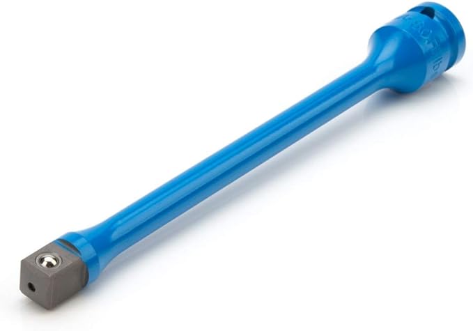 Steelman 1/2-Inch Drive 80 ft-lb Torque Extension for Impact Wrench, 8-inch Extension, Corrosion-Resistant Powder-Coated Steel, Blue