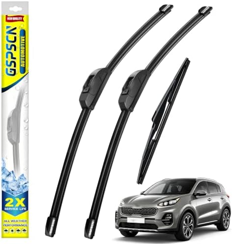 GSPSCN Windshield Wiper Blades for Kia Sportage 2017-2022 (Pack of 3)