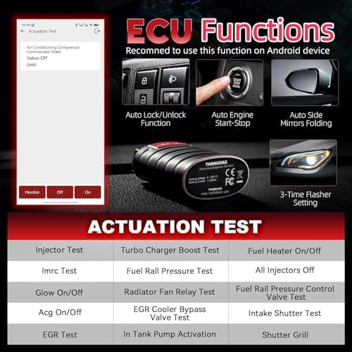 Thinkdiag OBD2 Scanner Bluetooth ECU Function Bidirectional Diagnostic Tool