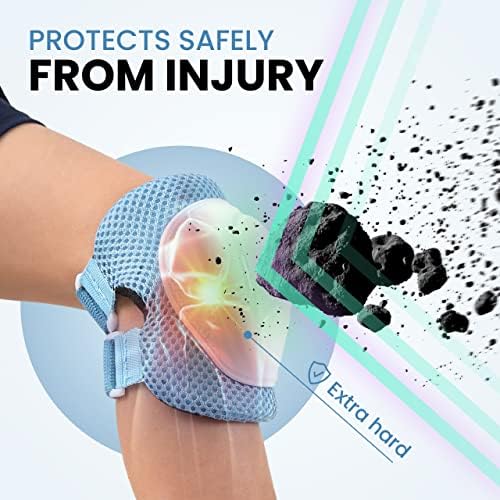 99FLIPS Knee Pads for Kids 3-12 Years [6pc] - Skating Protective Gear