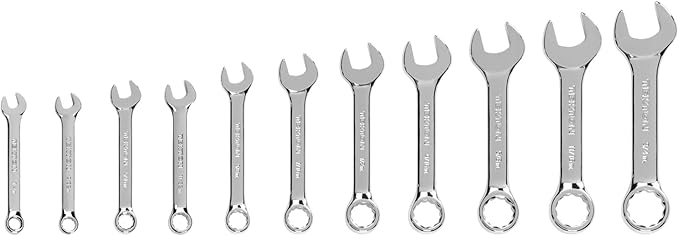 TEKTON Stubby Combination Wrench Set, 11-Piece (1/4-3/4 in.) | WCB90401