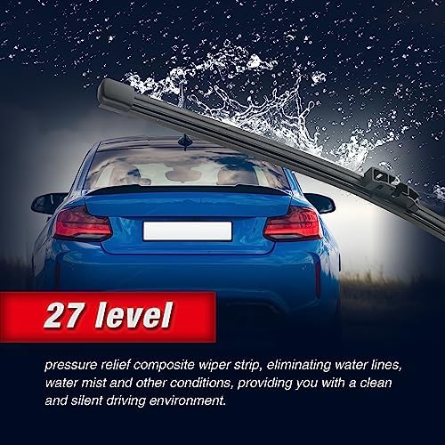 15" Rear Wiper Blade Replacement for 2023-2015 Ford Edge,2013-2007 BMW X5, 2011-2010 Volvo XC60/ 2012-2007 XC90 Rear Windshield Wiper Blade(A380H) 3397008050