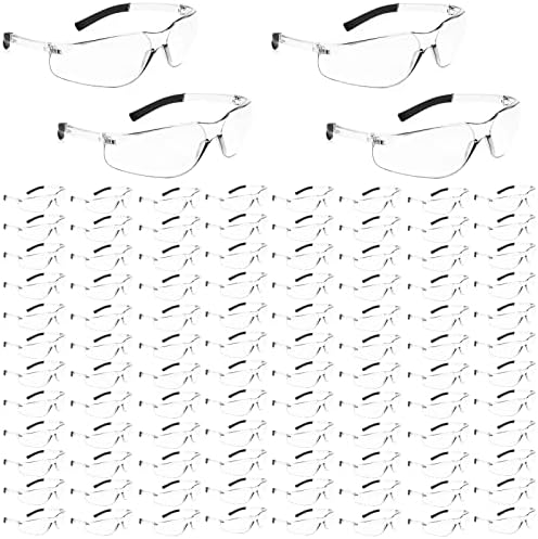 Salfboy 100 Pack Safety Glasses Bulk, ANSI Z87.1 Eye Protection Glasses