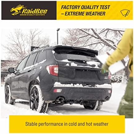 Rear Wiper Blade, 12 inch Rear Windshield Wiper Blades for Original Equipment Replacement, Compatible for Toyota Corolla Hatchback 2022-2019, Nissan Versa 2019-2014 + More(H306/12-B)