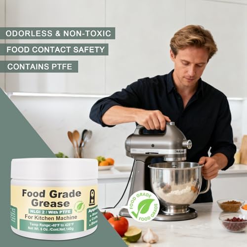BTAS Food Safe Grease for Kitchenaid Stand Mixer Kit NLGI 2 5oz