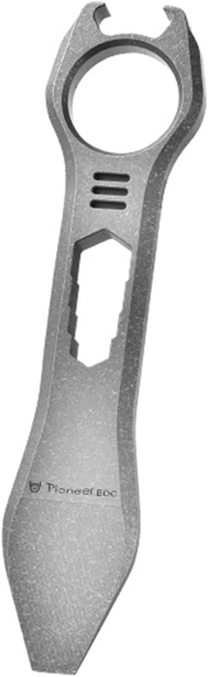 Titanium EDC Pry Bar Multi Tool Bottle Opener Nail Puller Crowbar Wrench Screwdriver Compact Size EDC Multi Tool