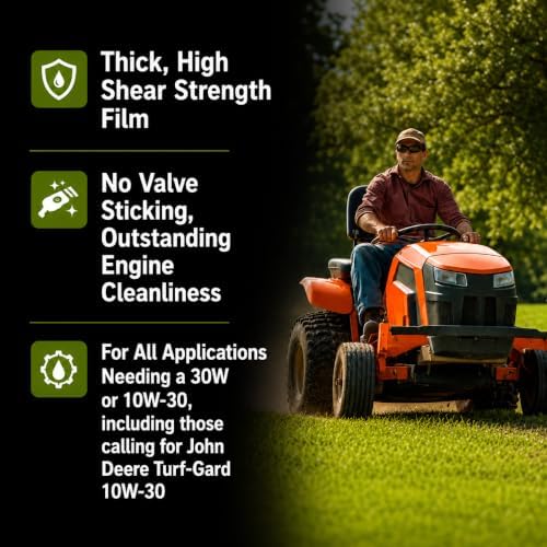 TRIAX Power 4-Stroke 10W-30 Full Synthetic 4-Cycle Small Engine Motor Oil | For Lawnmower, Generator, Tractor, Log Splitter, Snow Blower, Pressure Washer, Cement Mixer, and More (1 Gallon)