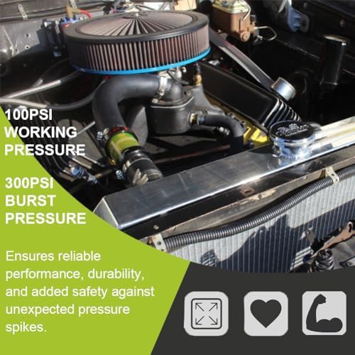 5/8" Heater Hose 100PSI R3 Coolant Radiator Line Suitable for Coolant, Water, Antifreeze