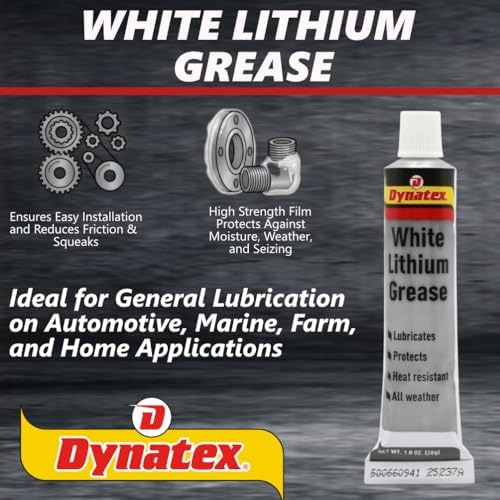 Dynatex White Lithium Grease 1 oz Tube (5 Pack)