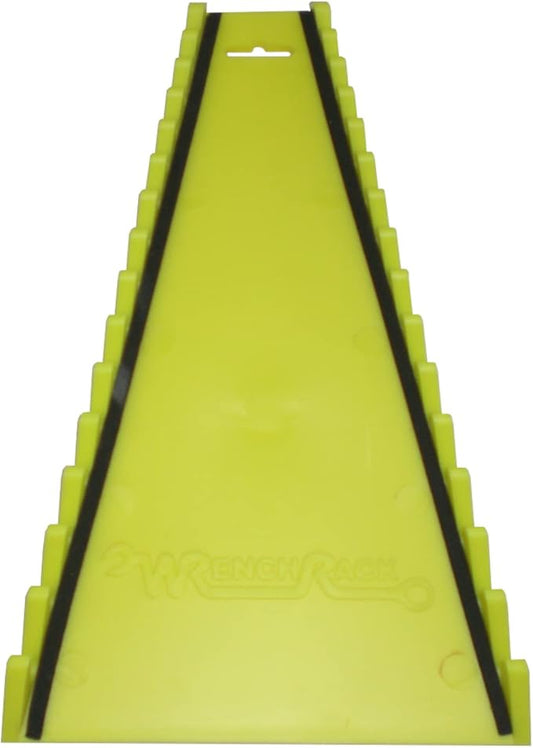 Protoco 4030 Reverse 15 Piece Wrench Rack, Tool Organizer for Tool Box, Tool Cart or Wall Mounted, Yellow