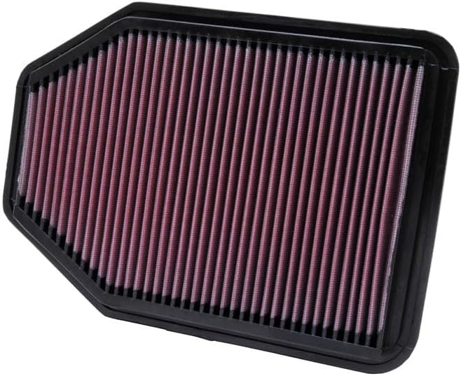 K&N High-Flow Original Lifetime Engine Air Filter: Increase Power: Premium, Washable: Compatible with 2007-2018 JEEP: Wrangler, Wrangler JK, 22-2364