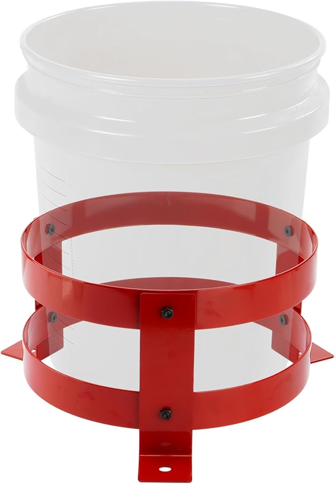 SPARKWHIZ 5 Gallon Bucket Holder 12 Inch Diameter, Bucket Holder Rack for RV, Truck, Cart, UTV, Landscape Trailer