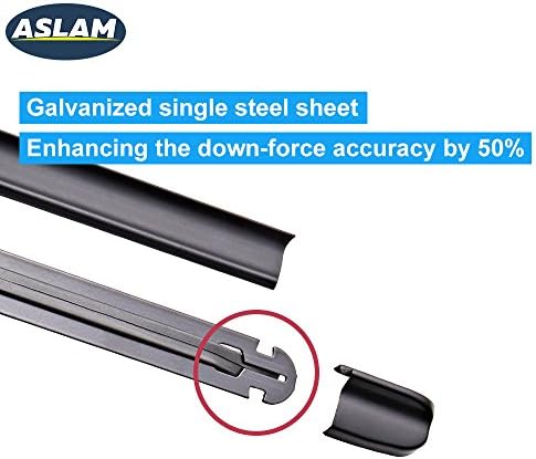 ASLAM 24 and 21 Inch Front Windshield Wipers