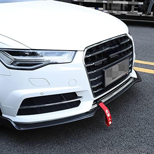 2 Pieces Car Racing Tow Strap High-Strength Nylon Towing Rope Universal JDM Sports Black Trailer Ropes Bumper Decorative with Chinese Slogan Fit for Front or Rear Front Bumper