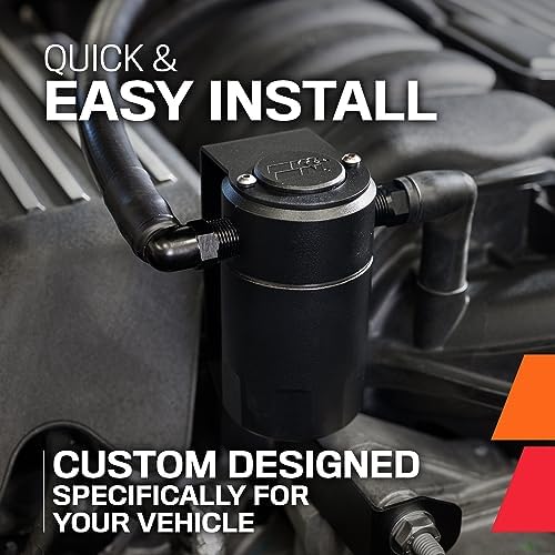 K&N Air Oil Separator compatible with 2014-2018 Silverado 1500, 2015-2020 Suburban, 2015-2020 Tahoe|2014-2018 GMC Sierra 1500, 2015-2019 Yukon|(See description for all applications) Catch Can, 81-0805
