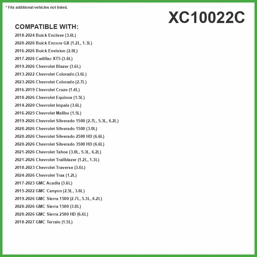 ECOGARD XC10022C Premium Cabin Air Filter with Activated Carbon | Fits 2018-2026 Chevrolet Equinox 1.5L