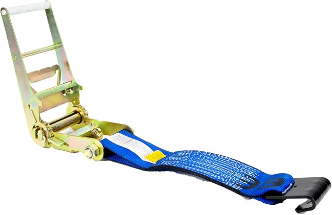 Mytee Products 4 Pack Ratchet Tie-Down Straps with Flat Hooks, 4" x 30' Ratchet Straps Blue | 16,200 Lbs Breaking Strength | Tie Down Ratchet Straps for Flatbed, Truck, Trailers Pickup