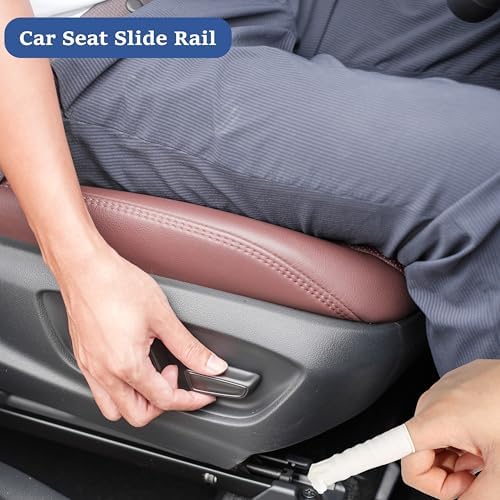 White Lithium Grease 3.53oz Automotive Lubricant 100g Multi-Purpose Car Door Hinge Handle Seat Slide Sunroof Sliding Door Track Rail Gear Prevent Rust Corrosion Lube for Garage Industrial 2pcs