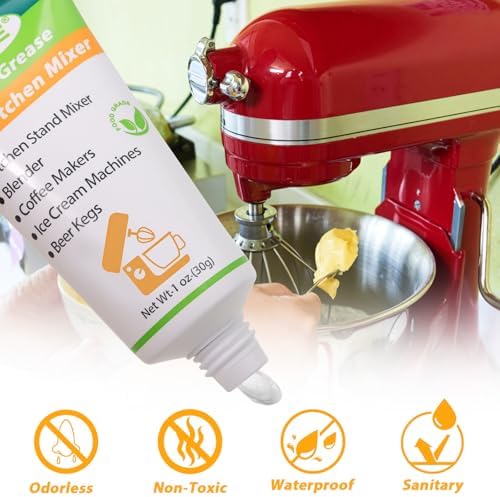 Keze Food Grade Lubricant Grease Espresso Machine Grease Sanitary Lubricant for Mixer, Meat Slicers, Ice Cream and Coffee Machine,Water Filters O Rings Lube Prevent Wear and Rust, 1 oz 1-Pack