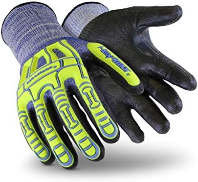 HexArmor Cut-Resistant Impact Protection PU Palm Work Gloves | Rig Lizard® Series 2095 | Small