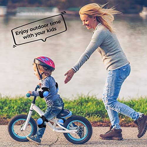 BOSONER Kids/Youth Knee Pad Elbow Pads for Roller Skates Cycling BMX Bike Skateboard Inline Rollerblading, Skating Skatings Scooter Riding Sports