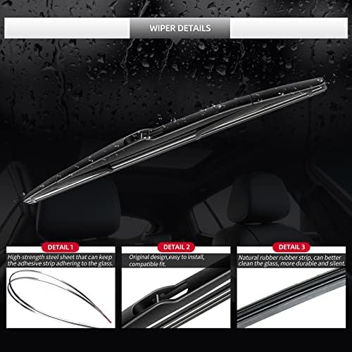 Rear Windshield Wiper Blade and Arm for BMW X3 2006-2010 for Car Window