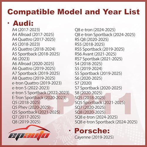 EPAuto CP211 (CF12211) Cabin Air Filter Replacement for Audi