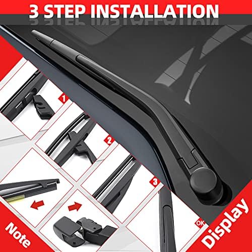 Replacement for Nissan Xterra 2005-2015, Rear Windshield Back Wiper Arm blade Set - OTUAYAUTO Factory OEM Replacement 28781-EA000