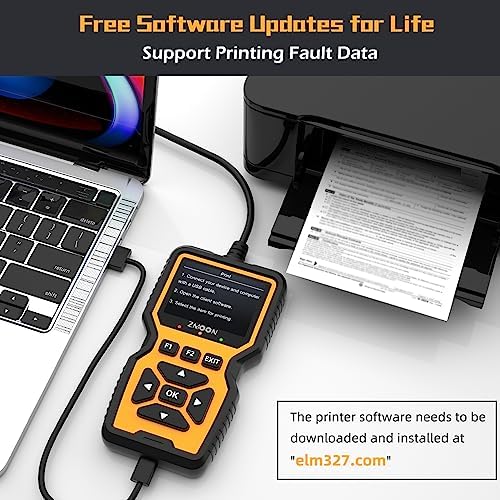 ZMOON ZM201 Professional OBD2 Scanner Diagnostic Tool, Enhanced Check Engine Code Reader with Reset OBDII/EOBD Car Diagnostic Scan Tools for All Vehicles After 1996, 2026 Upgraded