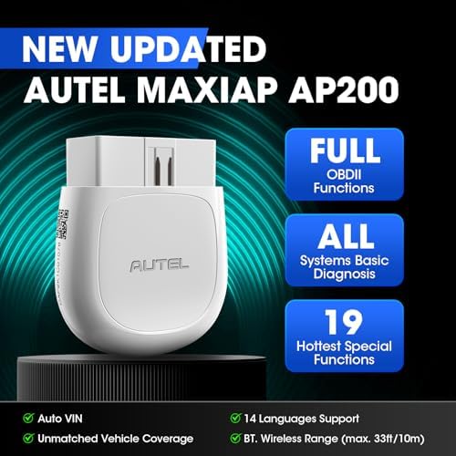 Autel MaxiAP AP200 OBD2 Scanner Bluetooth, Wireless OBD II Diagnostic Tool