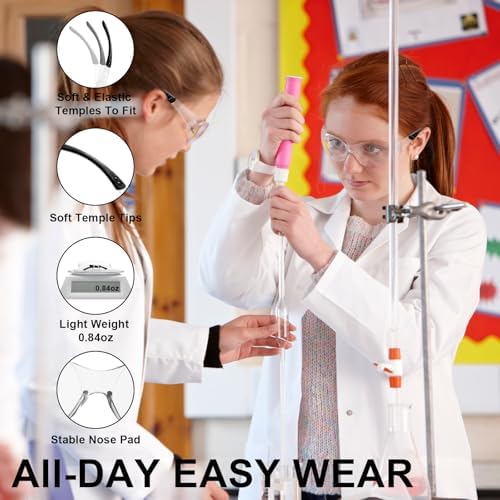 Clear Safety Glasses for Men&Women 80pack with ANSI Z87.1-2025 Certified