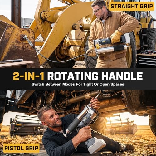 Cordless Grease Gun Compatible with Dewalt 20V Battery (Bare Tool)